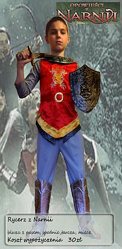 kostium rycerz z Narnii